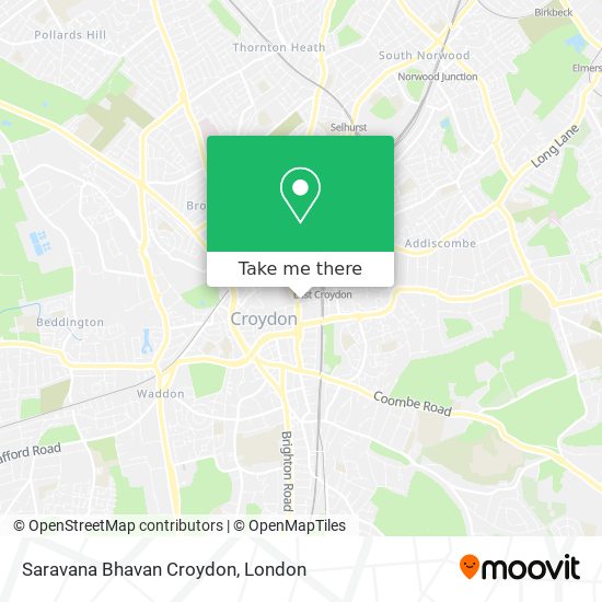 Saravana Bhavan Croydon map