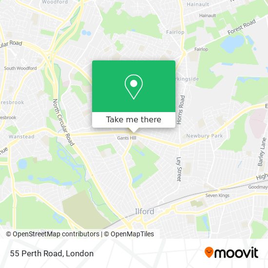 55 Perth Road map