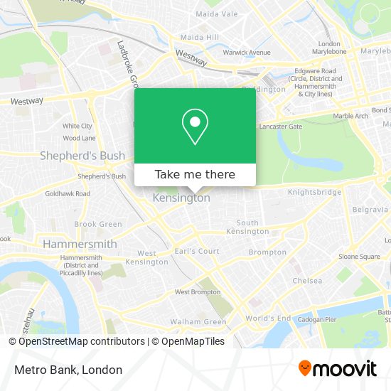 Metro Bank map