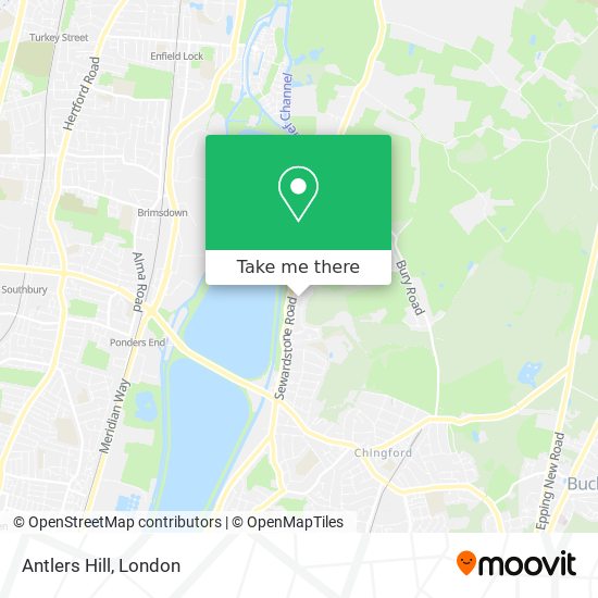Antlers Hill map