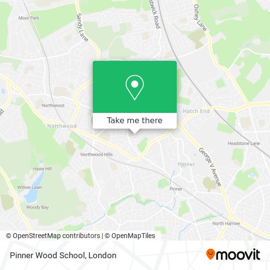 Pinner Wood School map