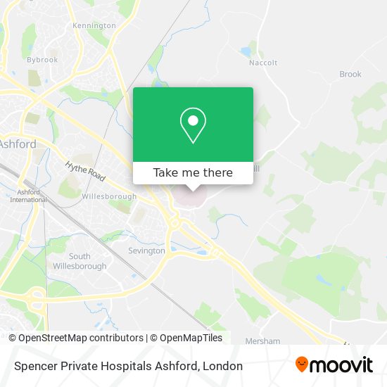 Spencer Private Hospitals Ashford map