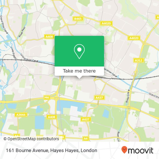 161 Bourne Avenue, Hayes Hayes map