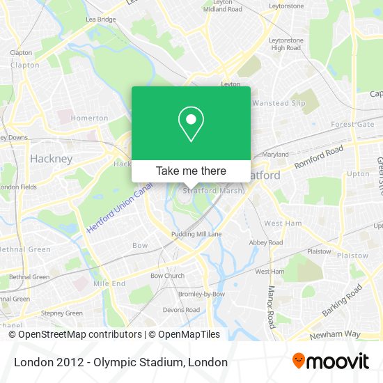 London 2012 - Olympic Stadium map