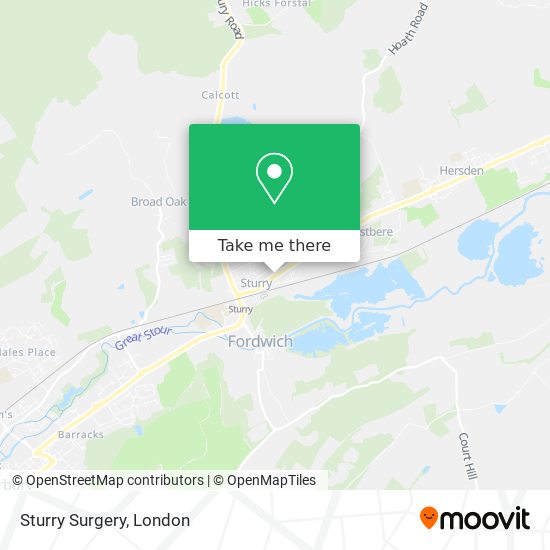 Sturry Surgery map