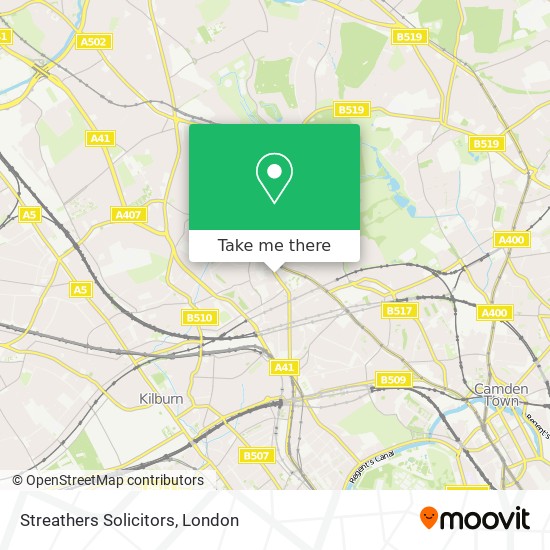 Streathers Solicitors map