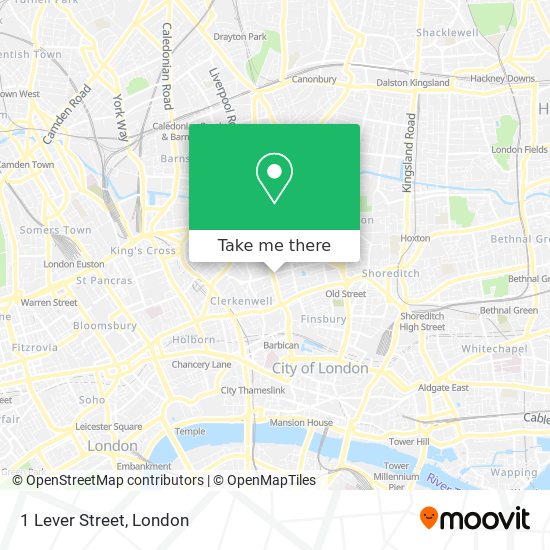 1 Lever Street map