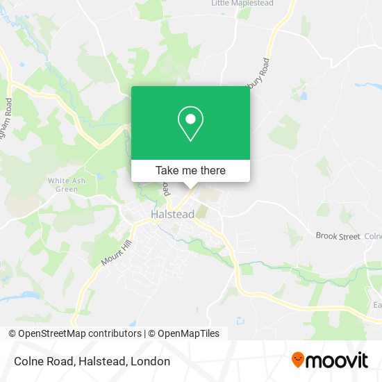 Colne Road, Halstead map