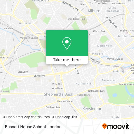 Bassett House School map
