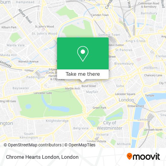 Chrome Hearts London map