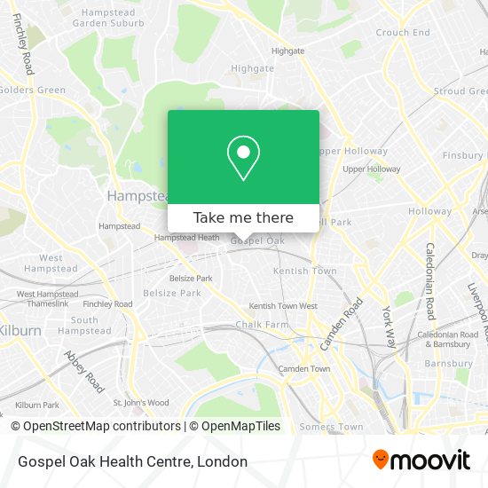 Gospel Oak Health Centre map