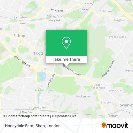 Honeydale Farm Shop map