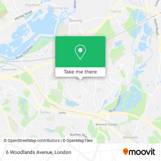 6 Woodlands Avenue map