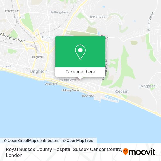 How to get to Royal Sussex County Hospital Sussex Cancer Centre in
