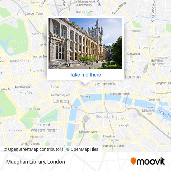 Maughan Library map