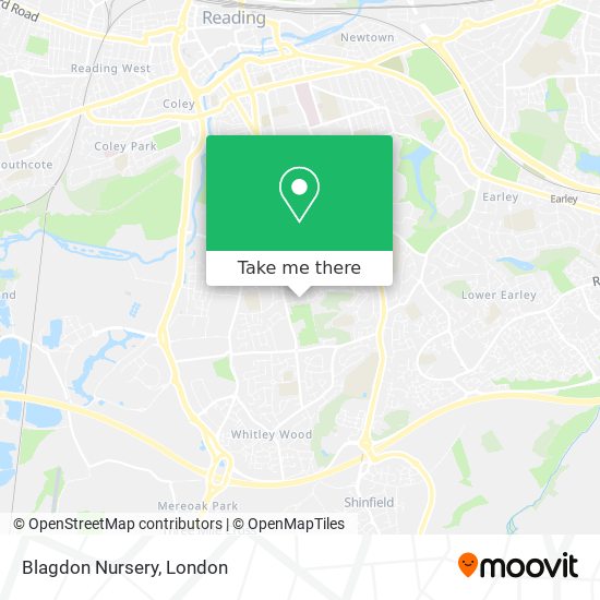 Blagdon Nursery map