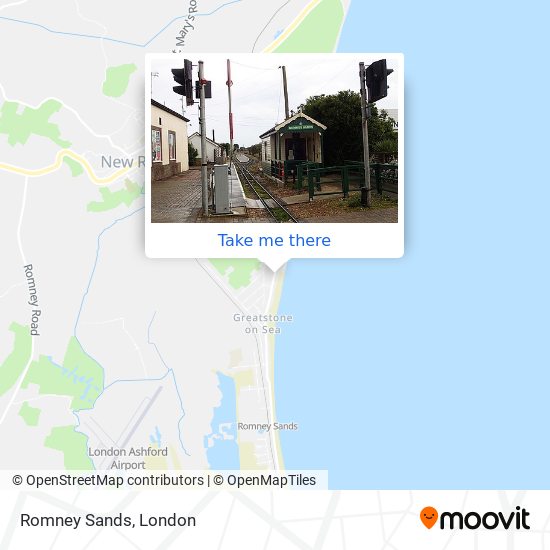 Romney Sands map