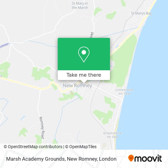 Marsh Academy Grounds, New Romney map