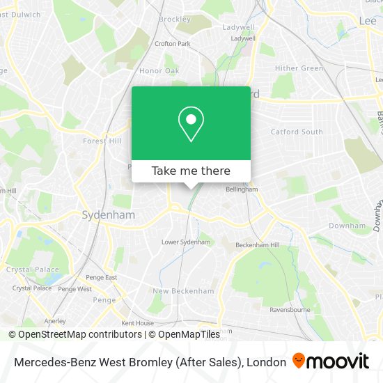 Mercedes-Benz West Bromley (After Sales) map