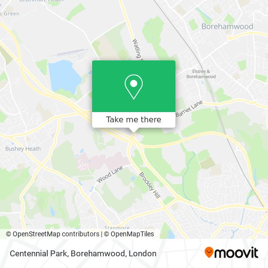 Centennial Park, Borehamwood map