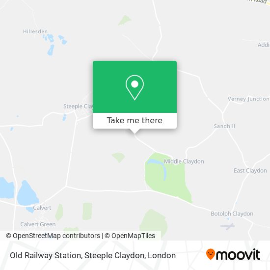 Old Railway Station, Steeple Claydon map