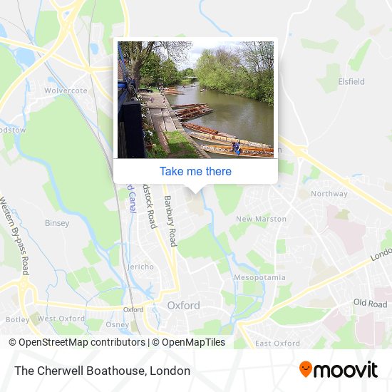 The Cherwell Boathouse map