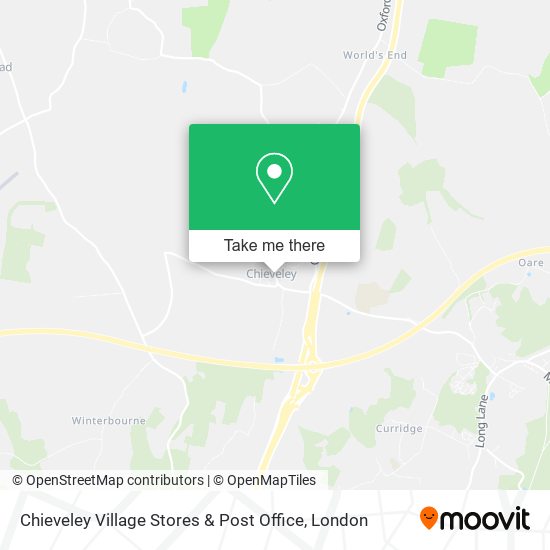 Chieveley Village Stores & Post Office map