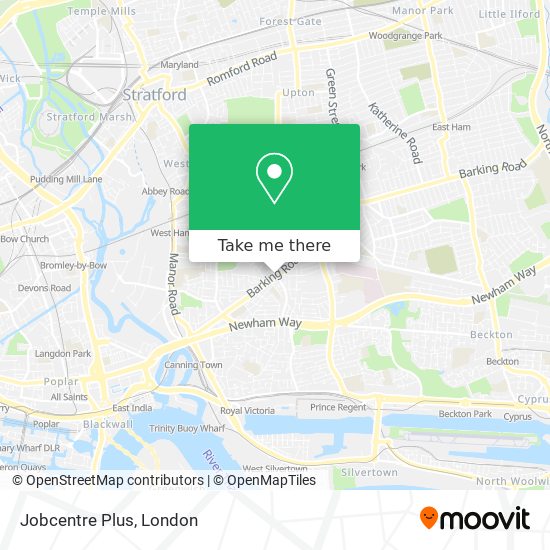 Jobcentre Plus map