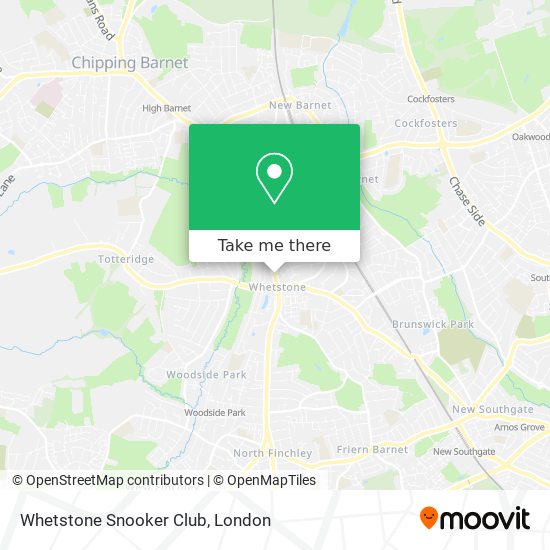 Whetstone Snooker Club map