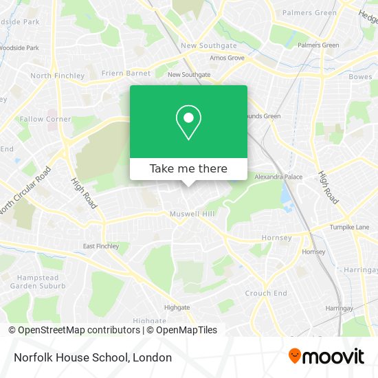 Norfolk House School map