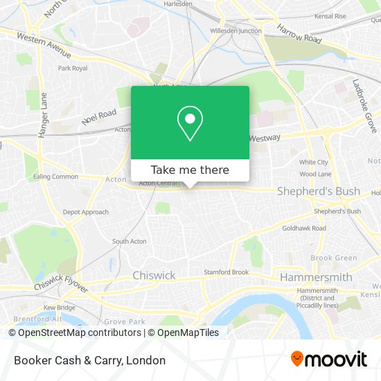 Booker Cash & Carry map