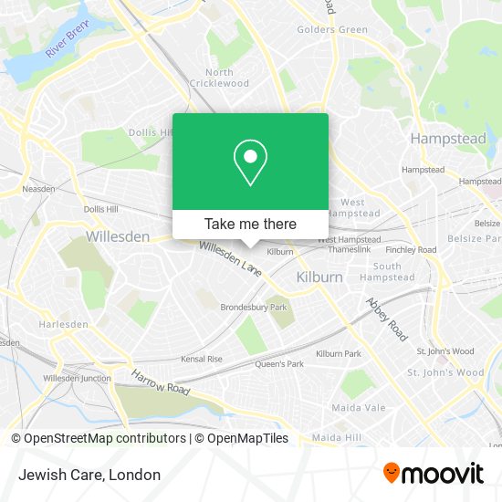 Jewish Care map