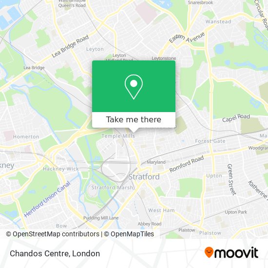 Chandos Centre map
