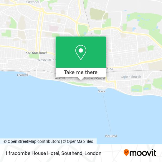 Ilfracombe House Hotel, Southend map