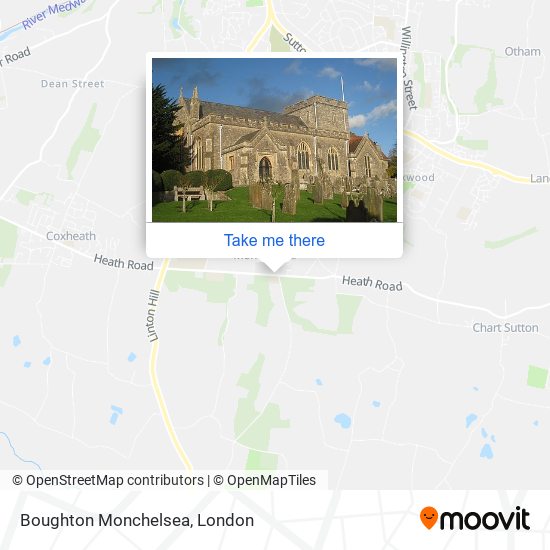 Boughton Monchelsea map