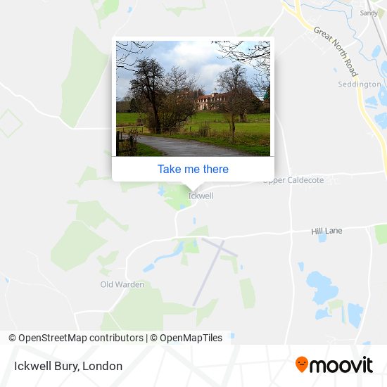 Ickwell Bury map