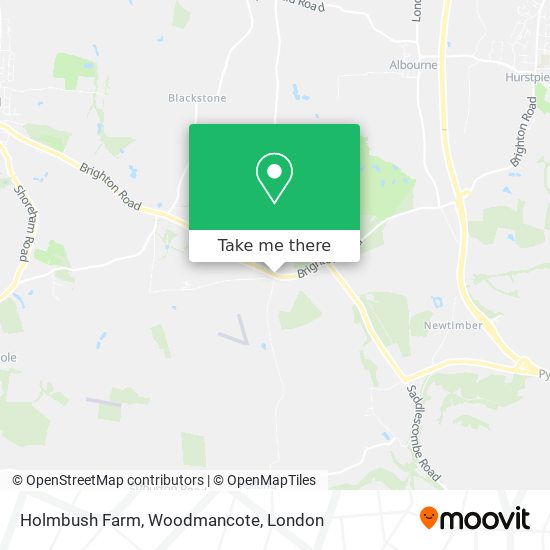 Holmbush Farm, Woodmancote map