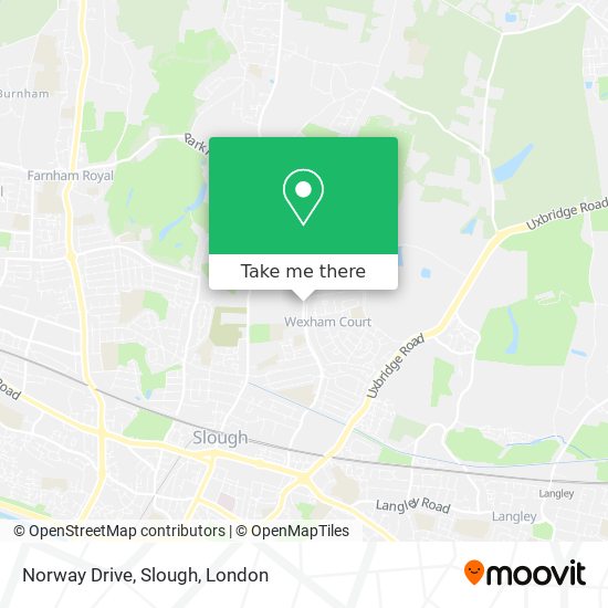 Norway Drive, Slough map
