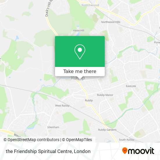 the Friendship Spiritual Centre map