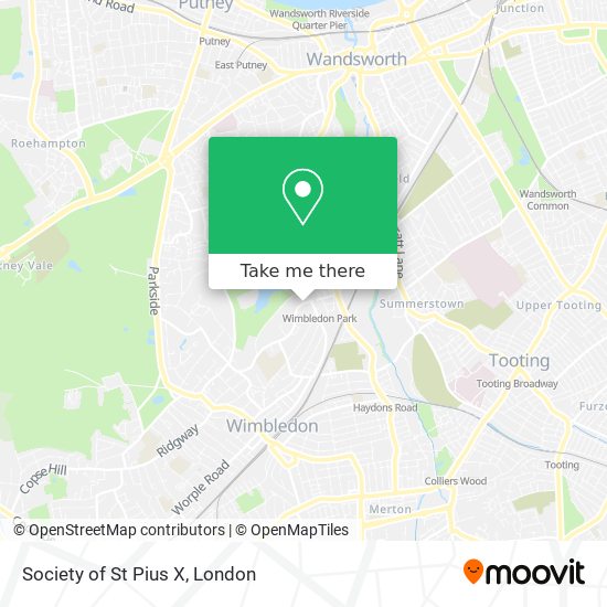 Society of St Pius X map