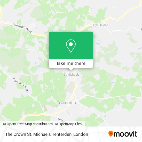 The Crown St. Michaels Tenterden map