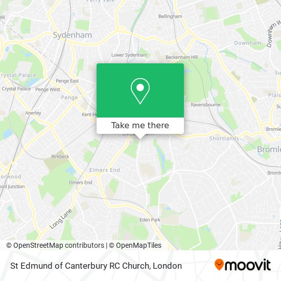 St Edmund of Canterbury RC Church map