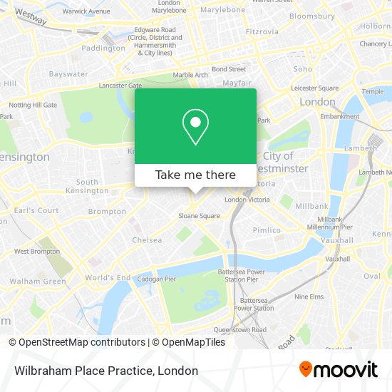 Wilbraham Place Practice map