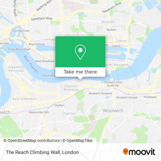 The Reach Climbing Wall map