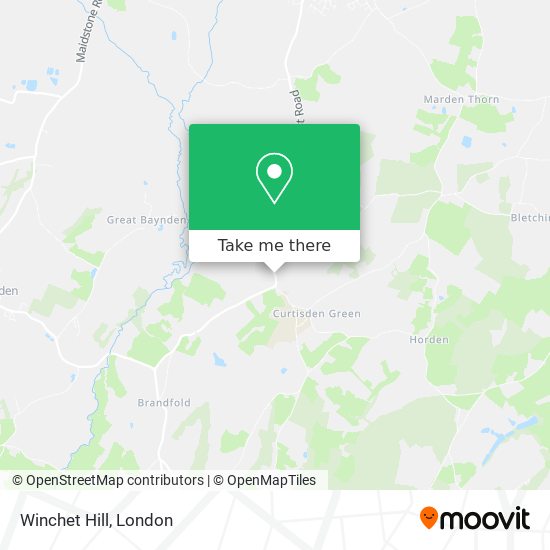 Winchet Hill map