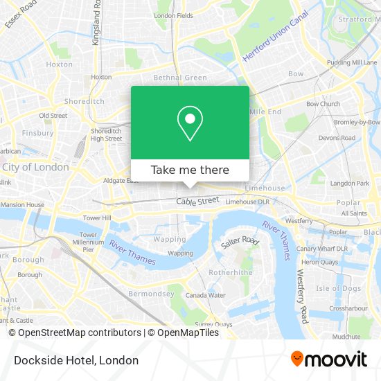 Dockside Hotel map