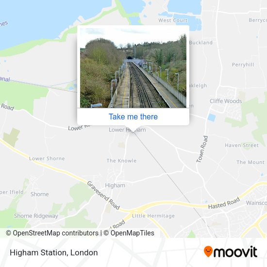 Higham Station map