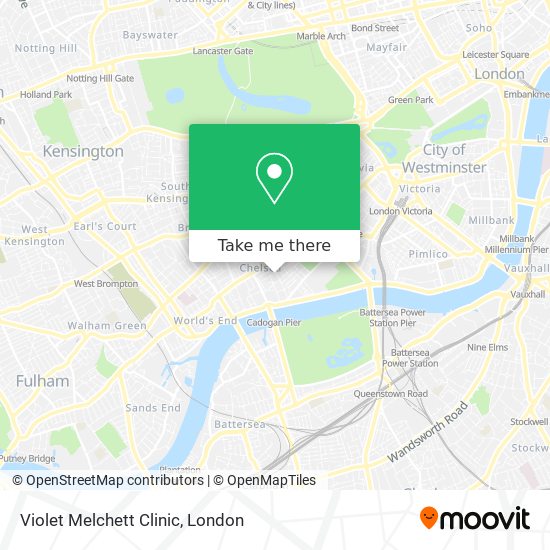 Violet Melchett Clinic map