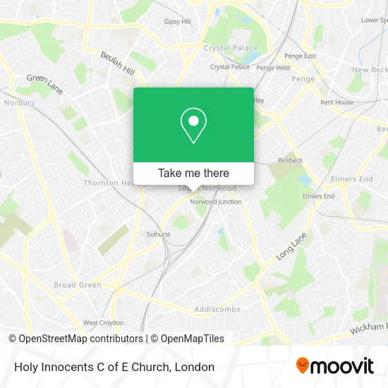 Holy Innocents C of E Church map