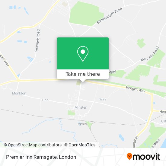 Premier Inn Ramsgate map